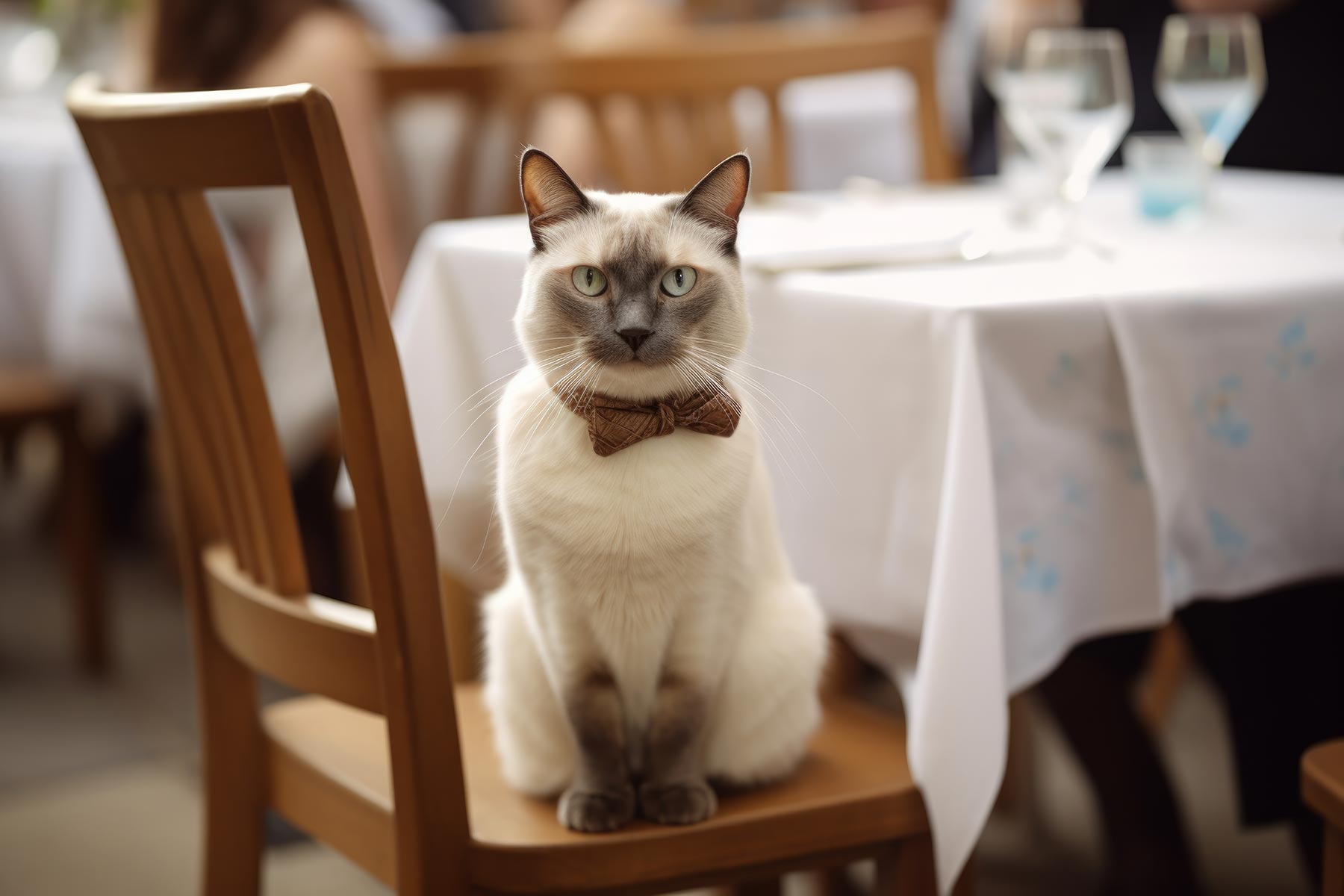 cat in wedding